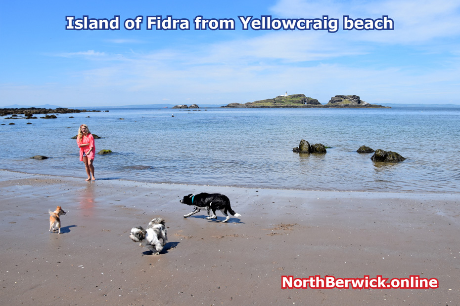 Isle of Fidra from Yellowcraig beach