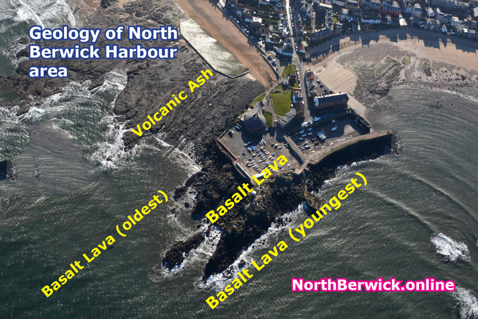 Geology of North Berwick harbour