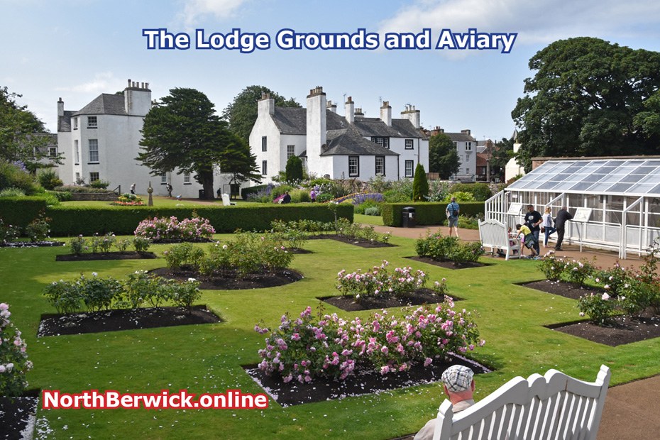 North Berwick: Lodge Grounds rose garden and Aviary